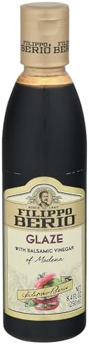 Filippo Berio Glaze with Balsamic Vinegar of Modena, 8.4 Ounce Plastic Bottle, Gluten Free, Lactose Free, Non-GMO