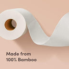 Amazon Aware Bamboo 3-Ply Toilet Paper, Unscented, 24 Rolls, FSC Certified, 350 Sheets, 8400 Count, Pack of 24, Plastic-Free