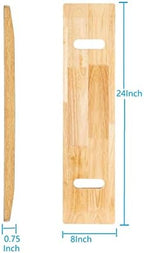 COW&COW 24" Wooden Transfer Board and 60" Belt Kit for Patient, Senior and Handicap Move Assist and Slide (24Inch)
