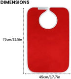 Adult Bibs For Elderly Women Men Terry Cloth Bib For Eating Adjustable bib Clothing Protectors Blue