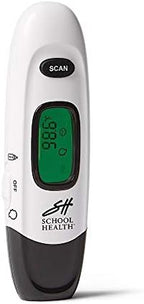 School Health - No Touch Infrared Thermometer, for Kids and Adults, Color-Coded Fever Guidance, Fast, Reliable, and Accurate Results, FSA and HSA Eligible