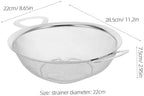 Ciieeo 1pc Binaural Filter Basket Strainer Easy Drain Fruit Bowl Cleaning Mesh Rice Washing Bowl