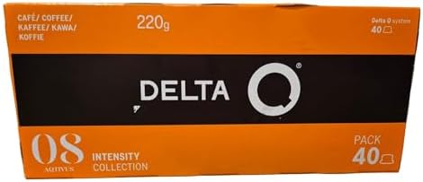 Delta Q Espresso Pods for Delta Q machines, aQtivus - Intensity 8, Notes of Roasted Nuts and Subtle Fruit, XL Pack - 40 Capsules