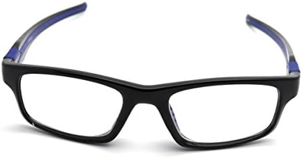 ColorViper Sports Double Injection Readers Flexie Reading Glasses (BLACK BLUE, 2.00)