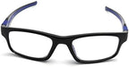 ColorViper Sports Double Injection Readers Flexie Reading Glasses (BLACK BLUE, 2.00)