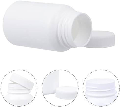 Healeved Small Pill Containers 40Pcs Empty Pill Bottle 50ML Moistproof Pill Holder Portable Pill Case Multipurpose Case for Pill Sample Bottles