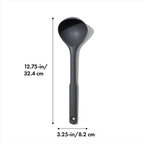 OXO Good Grips Silicone Everyday Ladle, 719812689807, Peppercorn, One Size