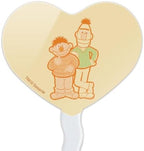 Sesame Street Bert and Ernie Distressed Heart Love Cupcake Picks Toppers Decoration Set of 6