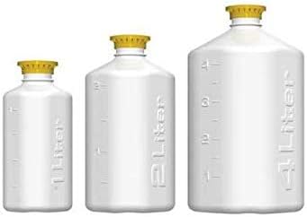 Thomas 172-4301-OEM-TMS Boston Square Bottle, 4 L, 45 mm Cap Size, 12.25" Height, 6.25" Width, 6.25" Length, HDPE/Polypropylene (Pack of 1)