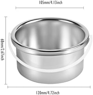 Hard Wax Melting Pot Replacement Aluminum Inner Pot Liner Insert for Hair Removal Wax Warmer Machines Small Size