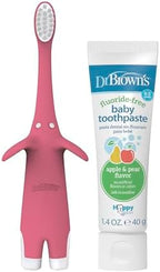 Dr. Brown's Infant-to-Toddler Toothbrush Set, 1.4 Ounce, Pink