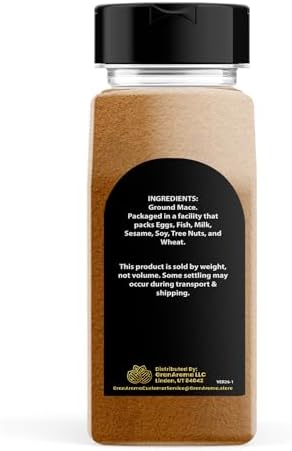 GranAroma Ground Mace, 8 oz, Warm Spice, From Nutmeg, Curries & Desserts
