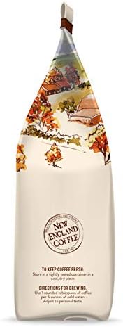New England Coffee Pumpkin Spice Medium Roast Ground Coffee, 11oz Bag (Pack of 1)
