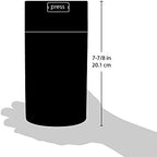 Tightvac - 3 oz to 12 Ounce - Patented Airtight Container | Multi-use Vacuum Container Works as Smell Proof Containers for Herbs and Dry Goods. Black
