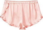 Mens Satin Boxers 3 Inch Inseam Silk Shorts Sexy Underwear Pajama Bottoms Large Side Slit