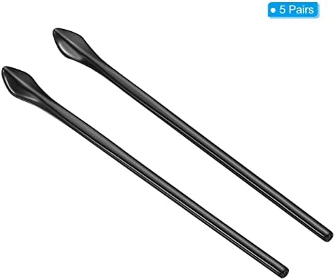 PATIKIL Glasses End Tips, Eyeglass Anti Slip Ear Sock Pieces Tube Sleeve Soft for Round Thin Metal Eyeglass Legs-3