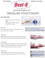 3-Point Products Oval-8 Finger Splint Individual Size 10 - 1 Pack