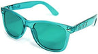 GloFX Color Therapy Glasses – Chakra Mood Light Therapy Chromotherapy Glasses (Aqua)