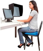Abilitations Movin Sit Inflatable Wedge Seat - 15 x 15 inches - Blue