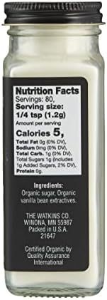Watkins Organic Vanilla Powder, 3.4 oz.