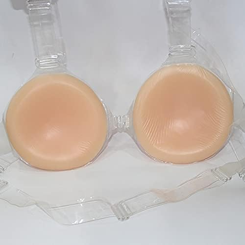 1 Pair Crossdressing Paste Silicone Conjoined Breast Implant Simulation Fake Boobs Fake Breast Male Transvestites Crossdressers Transgender Technique Realistic 1000g