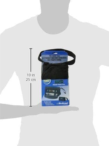Medicool Pen Plus Ergonomic Attachable Case with Large Gel Pack for Diabetic | Pen+ BLK