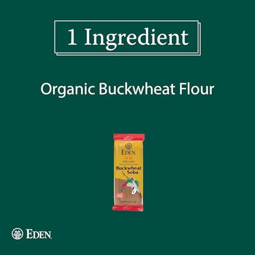 Eden, 100% Organic Buckwheat Soba Pasta, Gluten Free, Traditionally Made in Japan, 8 oz
