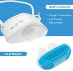 4 in 1 Anti snoring Devices,Drug-Free Snoring Relief Device–Gentle Moisturizing Mist Helps Reduce Dry Throat & Nighttime Snoring,Adjustable Wind Force