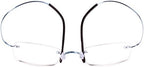 Agstum Titanium Rimless Flexible Frame Hingeless Optical Eyeglasses Clear Lens