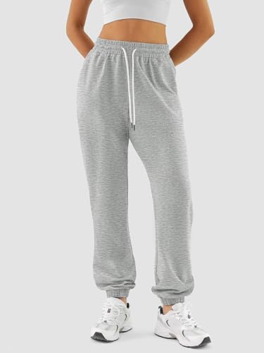 ATHMILE Sweatpants Women Fall Fashion 2026 Baggy Joggers Workout Lounge Lightweight Comfy High Waisted Athletic Sweat Pants