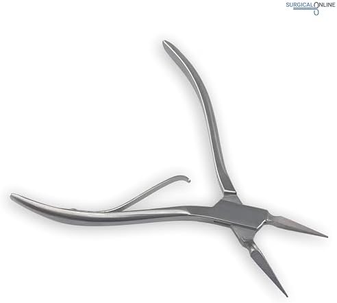 Virtus Splinter Forceps 6" Straight - Precision Tool for Various Applications - Stainless Steel, Autoclavable - Single Spring Pliers