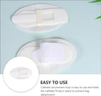 HEALLILY 6Pcs G-Tube Holder Concealment Gastrostomy Tubes Sticker Abdominal Feeding Tubes Dialysis Catheter Tube Holder Catheter Stabilization Device 1