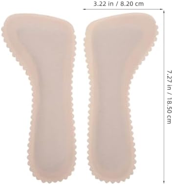 2Pairs Cork High Heel Insoles Sandal Inserts Self Adhesive Non-Slip Comfortable Shoe Liners,18.5X8.2CM