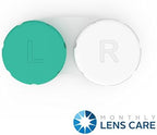 Axim USA Contact Lens Cases 12 Pack. One Year Bulk Supply. Protect Your Eyes by Changing Your Lens Case Monthly (Green)