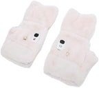 Yinhing Electric Heated Gloves for Men and Women Half Finger Design 3000mAh Battery Fast Heating 360 Warmth for Office Gaming and Outdoor Activities