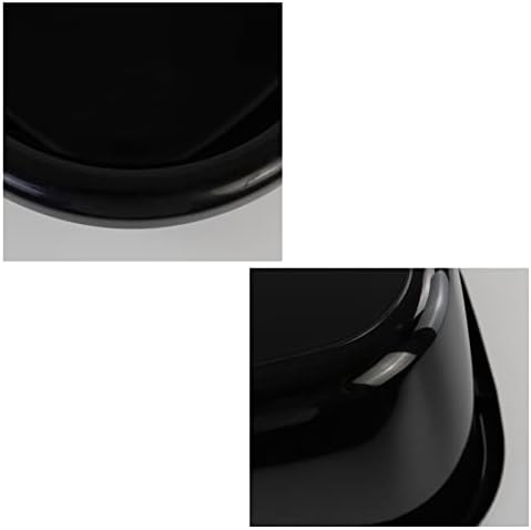 3-PACK 16 Quart Plastic Wash Basin/Dish Pan Tub, Black