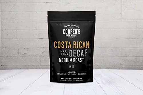 Decaf Costa Rican Coffee Medium Roast, Swiss Water Processed Decaffeinated - 12oz Bag