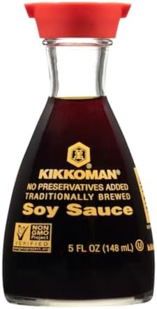 Kikkoman Soy Sauce - Pack of 2 - Use on a Variety of Foods - Stock Up and Have Plenty to go Around - no Preservatives Added - Traditionally Brewed