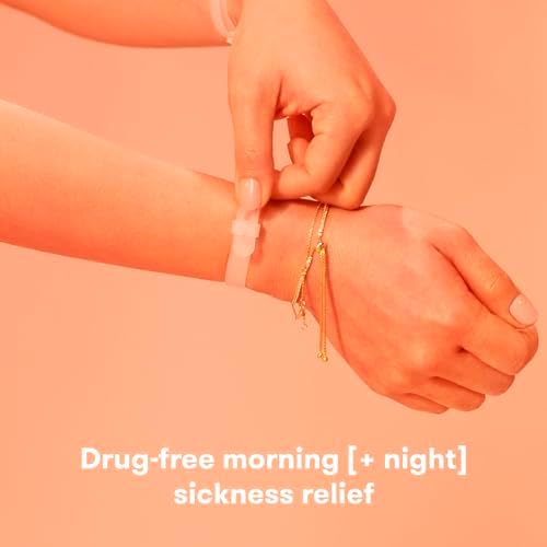 Frida Mom Nausea Bands for Morning Sickness Relief, 24/7 Support Through Pressure Point Therapy, Includes 2 Bands and Storage Case
