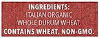 DeLallo Whole Wheat Spaghetti, 1 Pound Bag, 8 Pack, 100% Organic Noodles, Pasta from Italy, Whole Grain, Cooks Al Dente