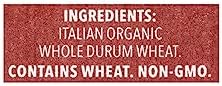 DeLallo Whole Wheat Fusilli Pasta, 1 Pound Bag, 4 Pack, 100% Organic, Whole Grain Spiral Noodles, Imported from Italy, Made with Durum Wheat