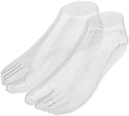 Female Plastic Foot Model Tools for Sandals Display (Transparent)