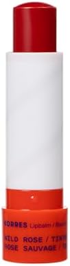 KORRES Lip Butter Stick Wild Rose Tinted Hydrating Lip Balm with Greek Hypericum Balsam Oil, Moisturizing & Subtle Tint for Soft Lips, Lip Care for Women & Men, 0.17 oz