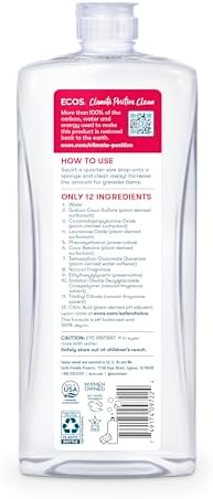 Earth Friendly Products Dishwashing Liquid, Natural Grapefruit, 25 Ounces, Orange (PL972212)