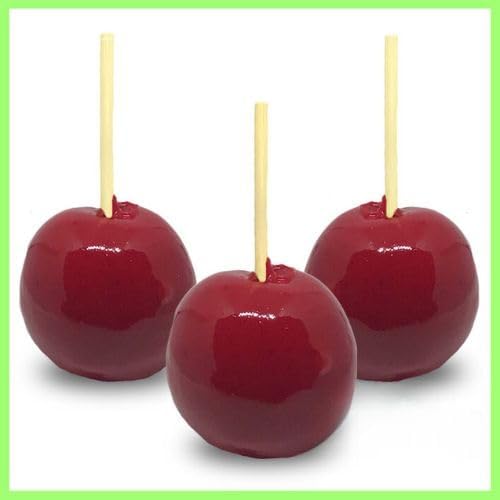 Sweet Dreams Gourmet Candy Apple 6 Pack - Granny Smith Apples Dipped in Sweet Red Candy | Candied Apples | Delicious Gift | Handmade in Small Batches | Guaranteed to Arrive Fresh
