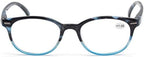 MODFANS Round Stylish Reading Glasses Pair with Spring Hinge Fashion Glasses for Reading for Men and Women (3 pack mix color, 0.5)