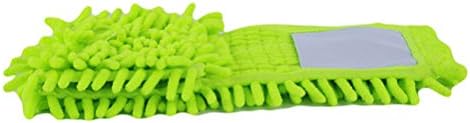 Home Cleaning Pad Coral Velet Refill Household Dust Mop Head Replacement Floor Soft Texture Practical Tool (Green)