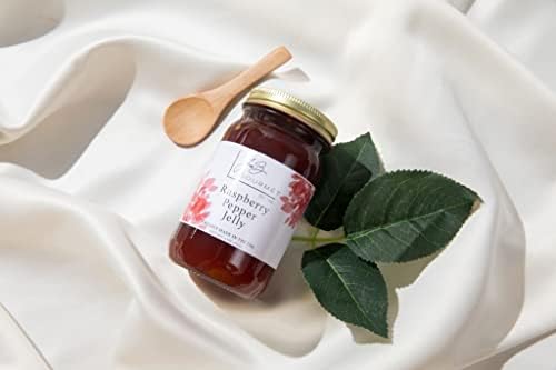 JoeB Gourmet Raspberry Red Pepper Jelly, 2 Pack - 9 Ounces Each Jar, Sweet With a Mild Spicy Pepper Flair, Pepper Jelly for Cream Cheese, Small Batch USA