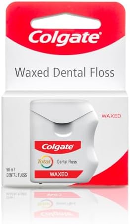 Colgate Total Waxed Dental Floss - 50m Pack of 6