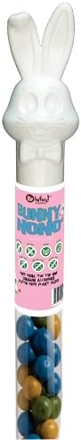 Vegan, Gluten Free Bunnies (2 Pack) Chocolate Candy Filled Easter Tubes | Dairy Free Chocolate Easter | Milk, Nut, Soy and Sesame Free by No Whey Foods